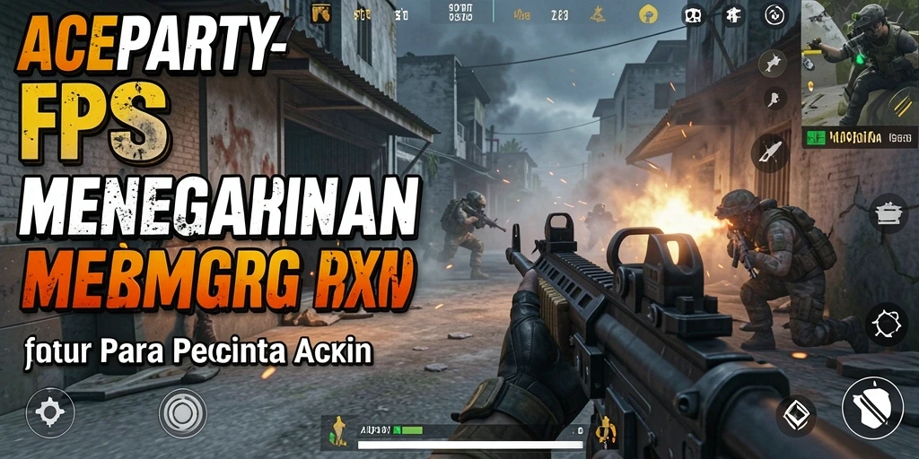 Gambaran gameplay menegangkan dan aksi seru di ACEPARTY.