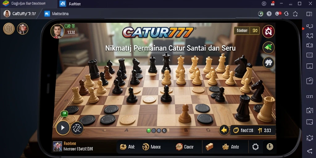 Tampilan gameplay CATUR777 yang seru dan menarik.