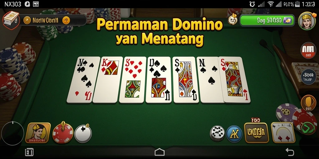 Tampilan gameplay domino yang seru dan menantang di NX303.